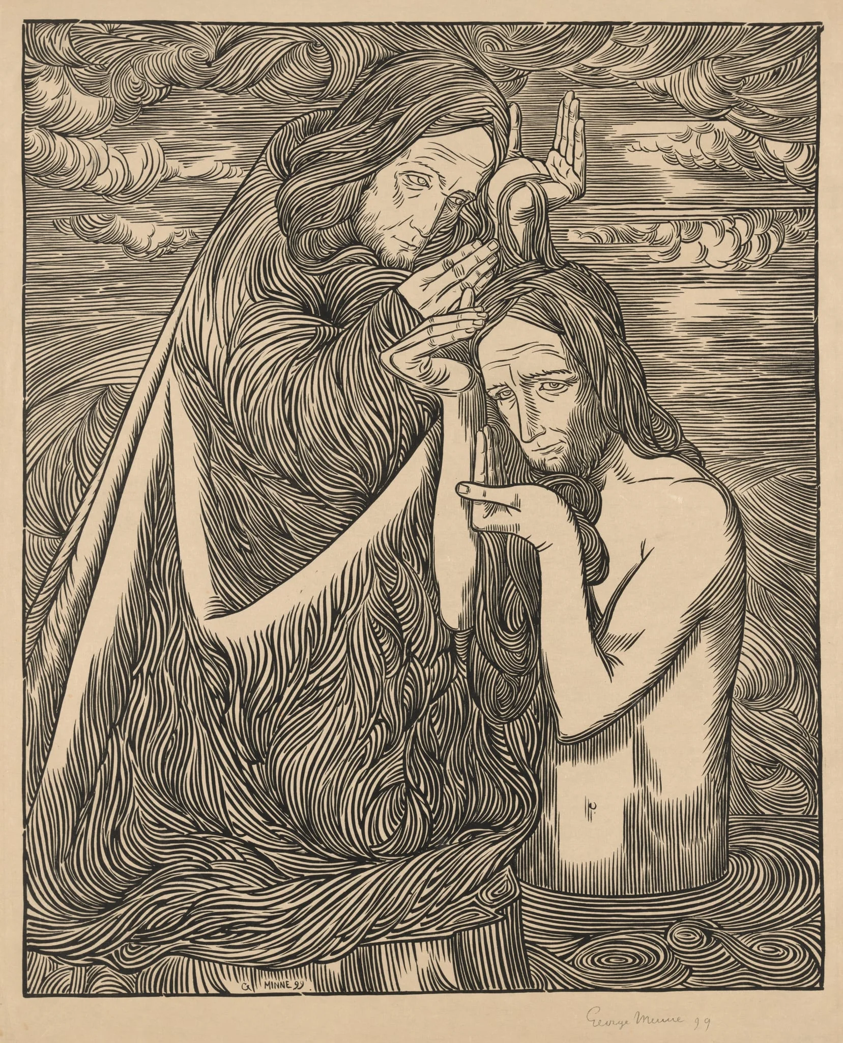 The Baptism of Christ, detail