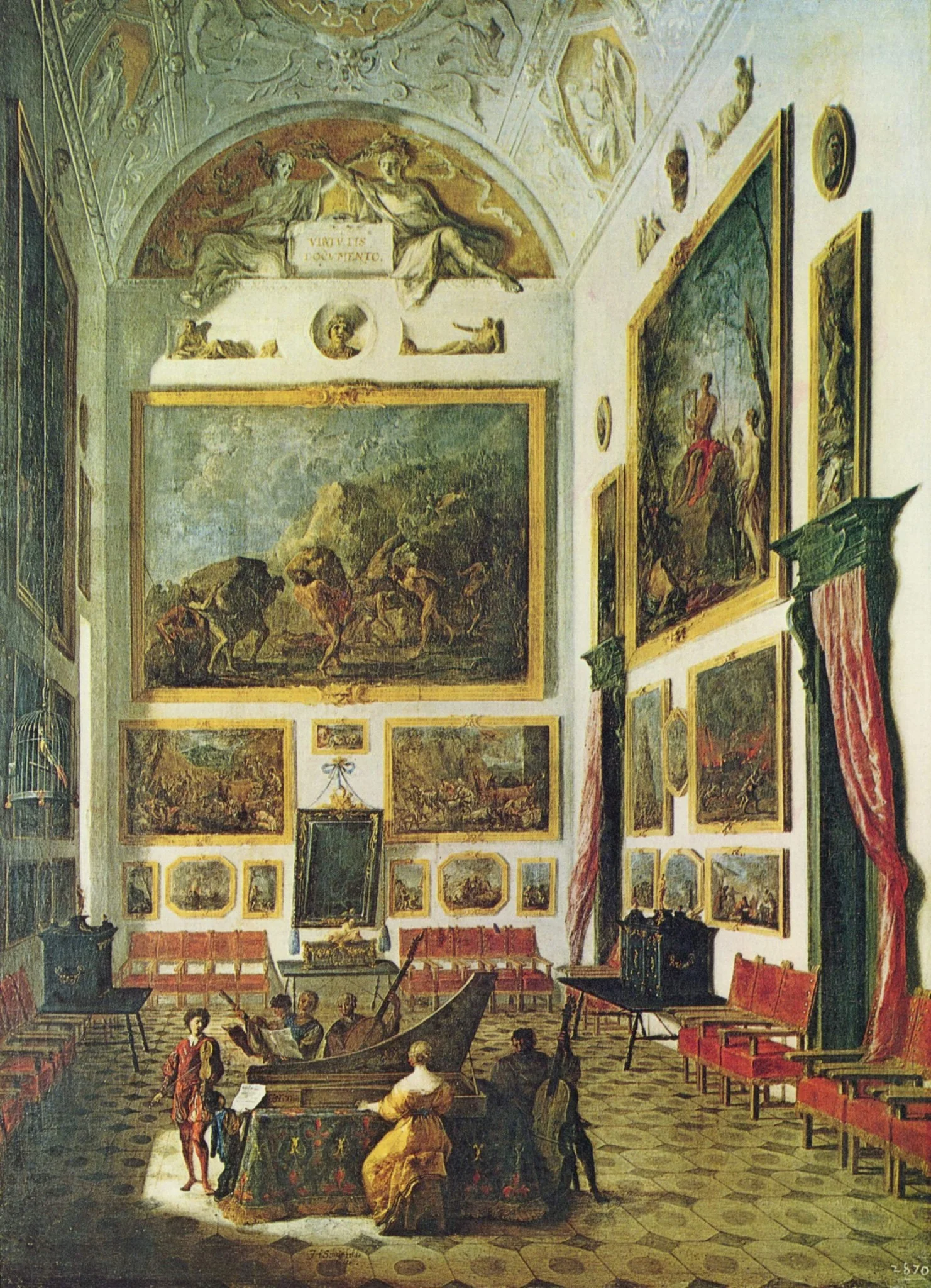 Musical Entertainment at the Spinet, detail