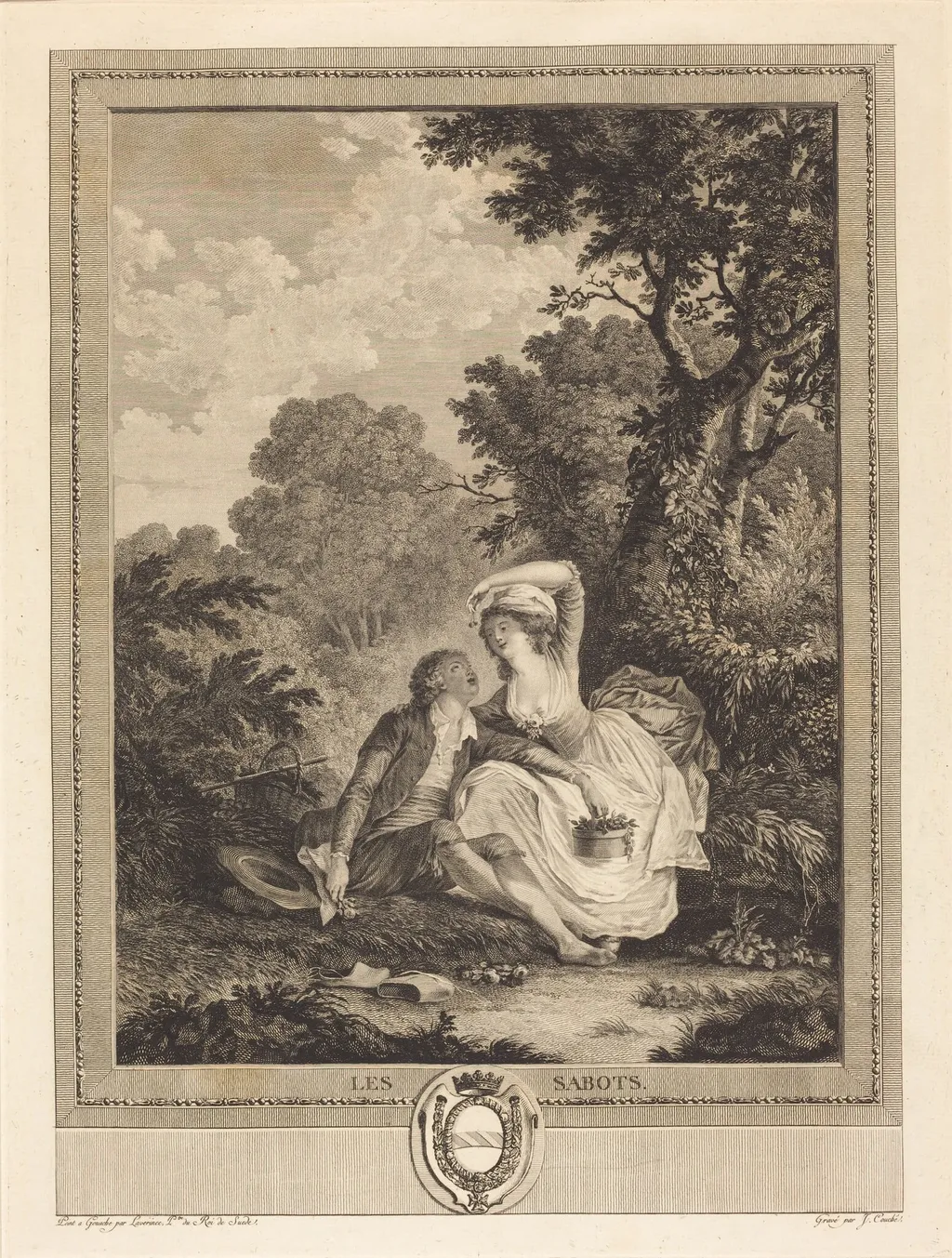 Les sabots, by Jacques Couché, ink, 1784
