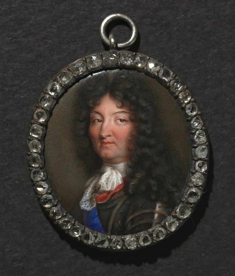 Portrait of King Louis XIV, detail