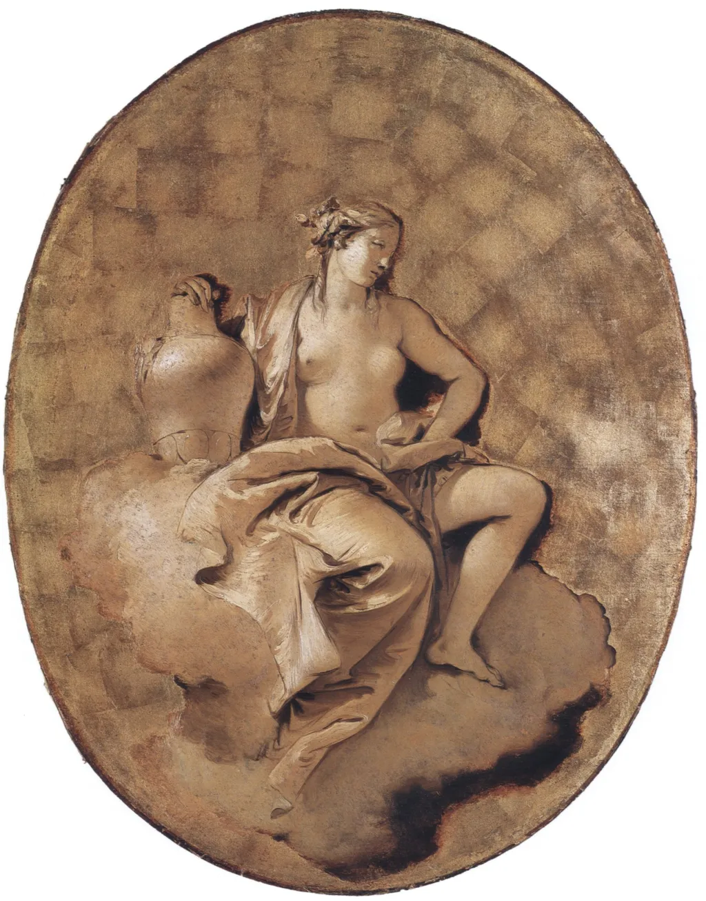 A Female Allegorical Figure, by Giovanni Battista Tiepolo, oil, 1740