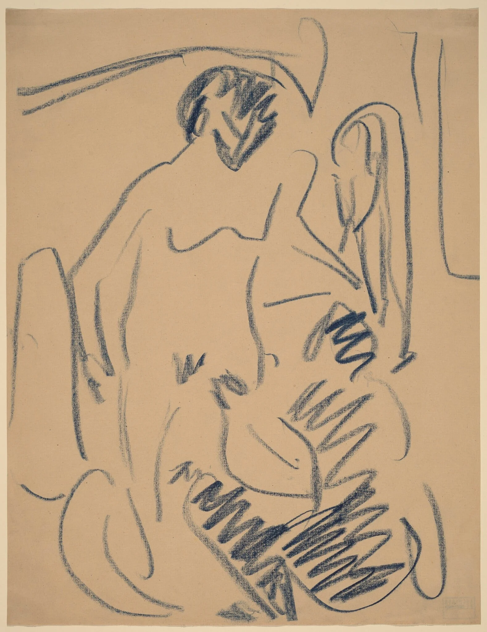 Nude on the Beach, detail