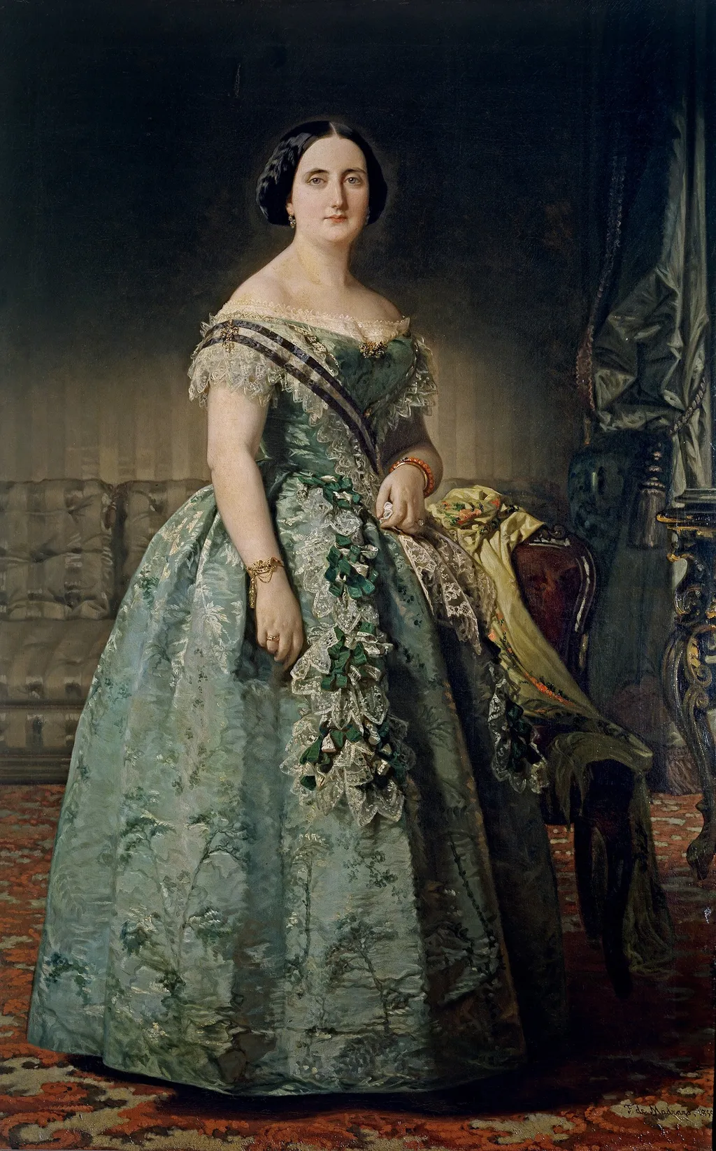 Josefa Coello de Portugal, by Federico de Madrazo y Kuntz, oil, 1855