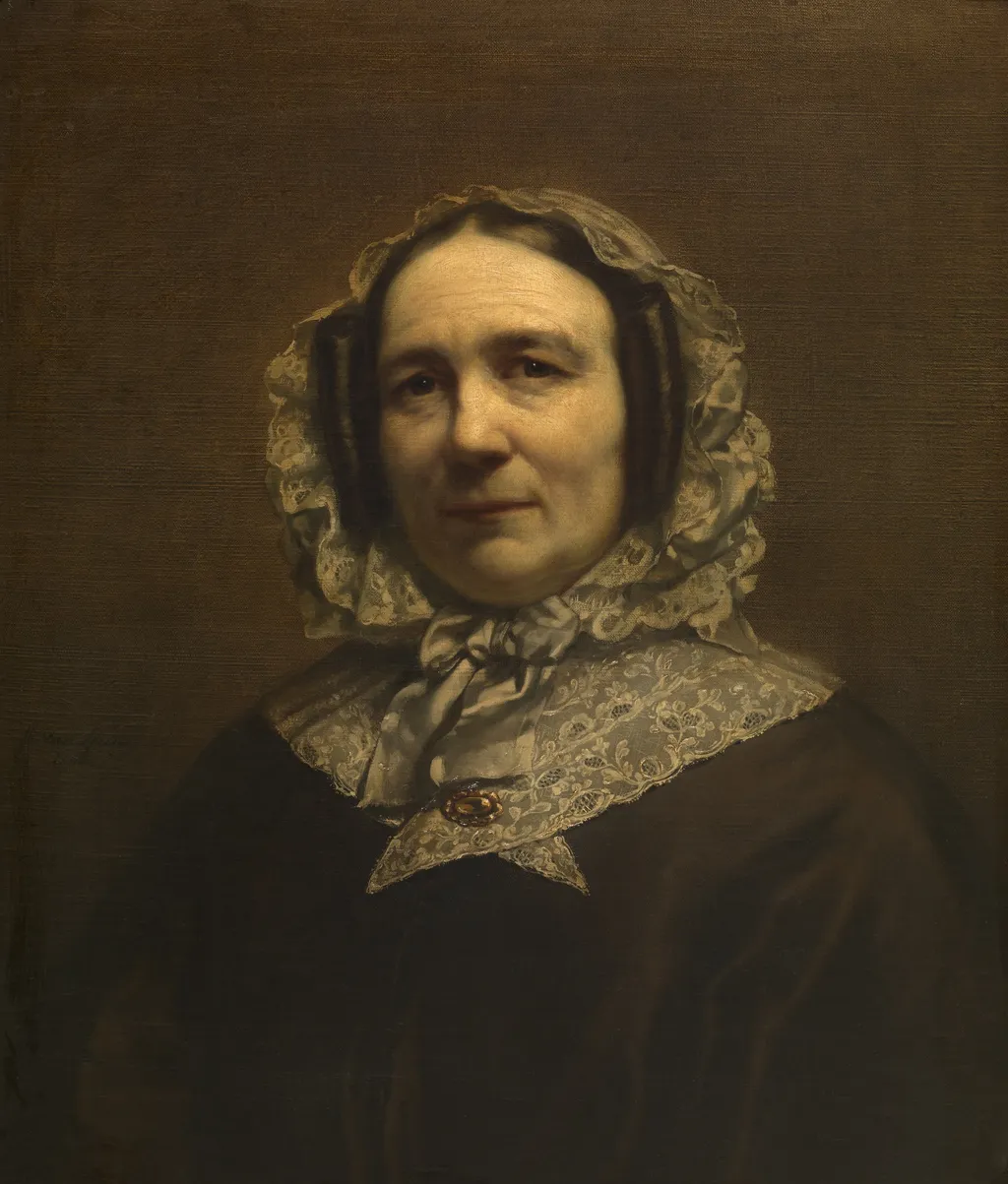 Madame LeDelier, by Jozef Van Lerius, oil, 1854