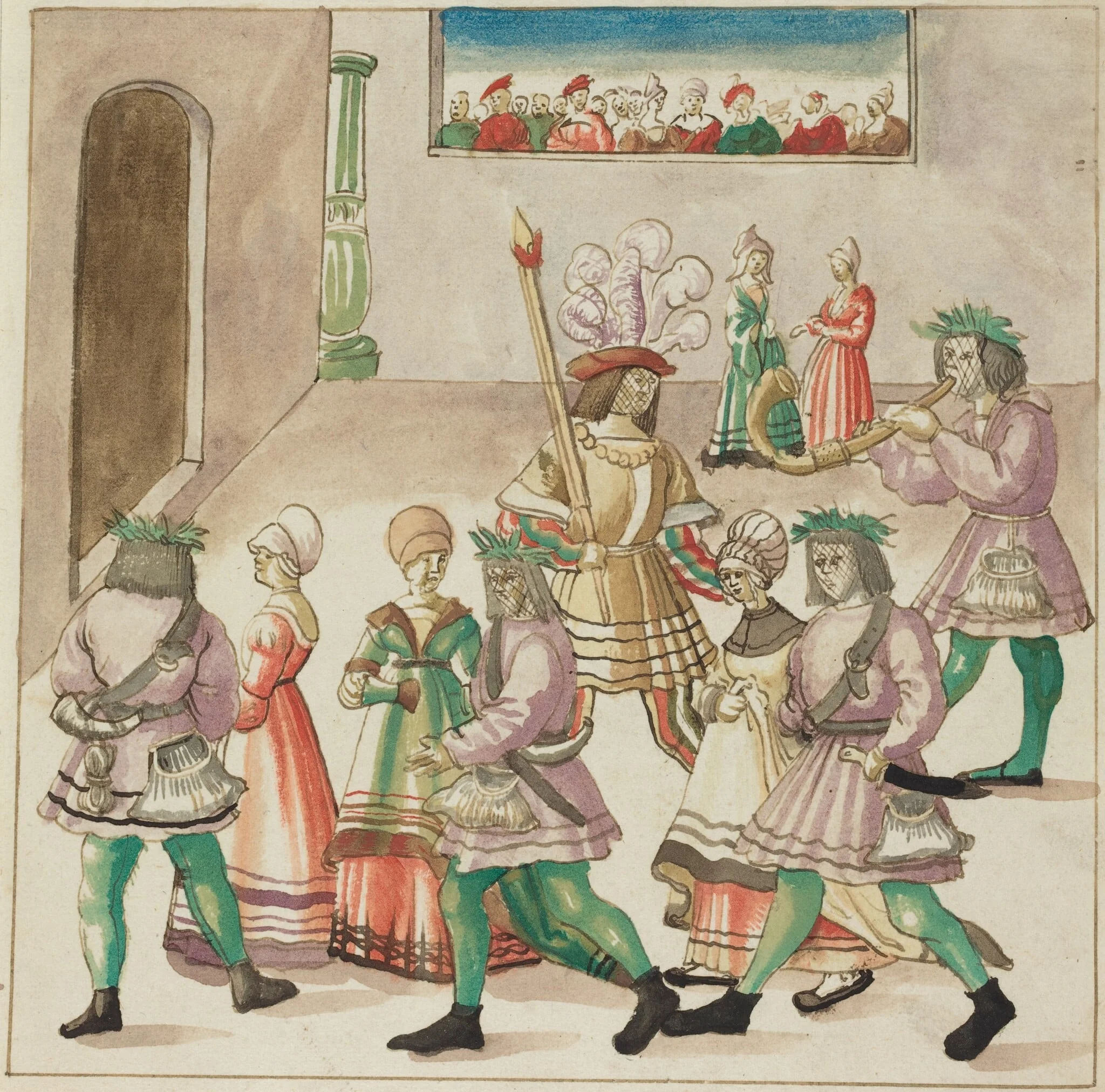 Masquerade, detail