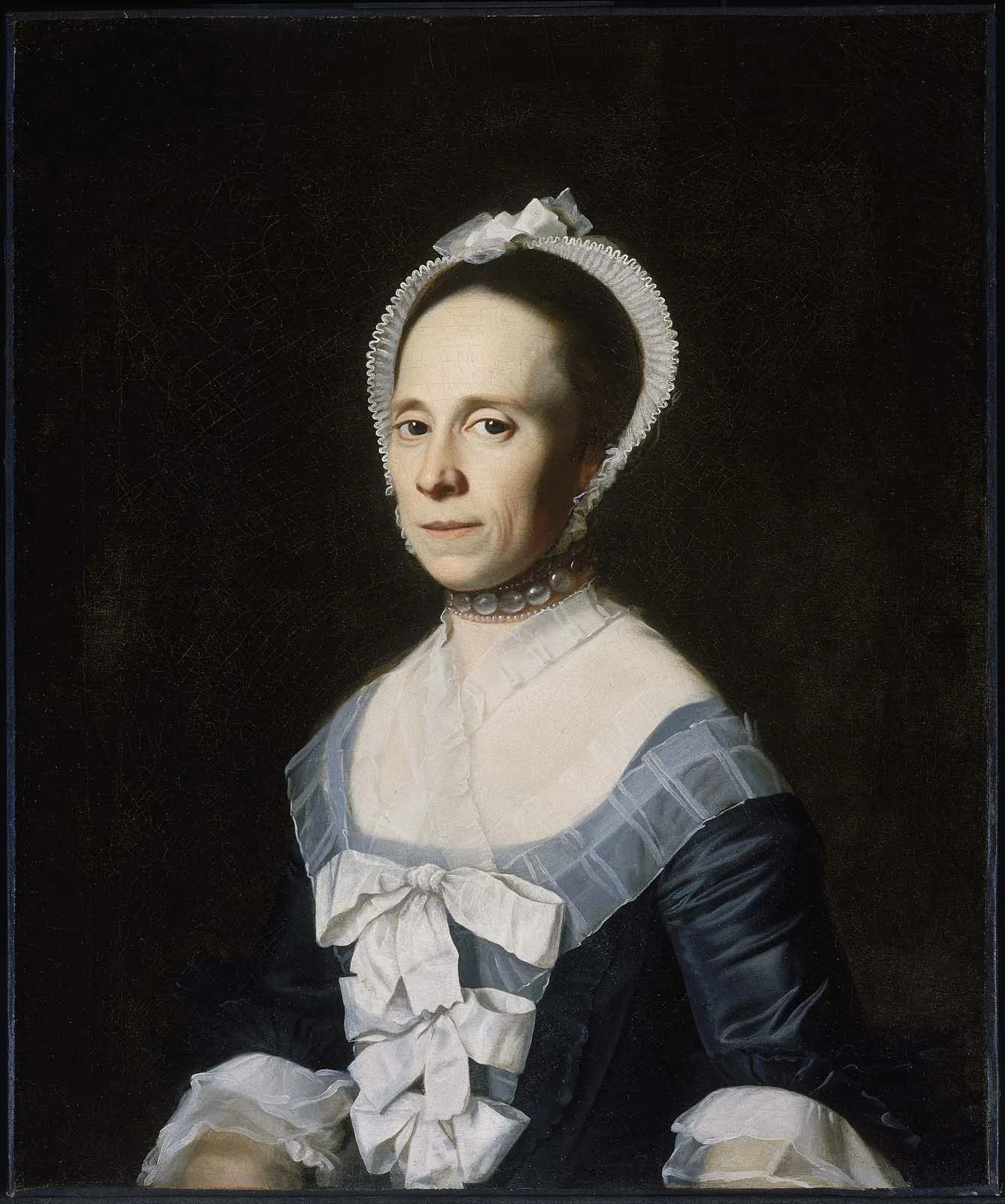 Mrs. William Coffin (Ann Holmes), detail