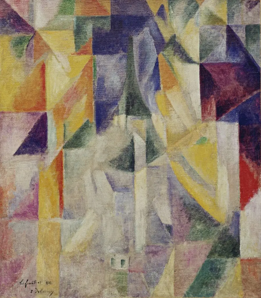 Windows, by Robert Delaunay, oil, 1912