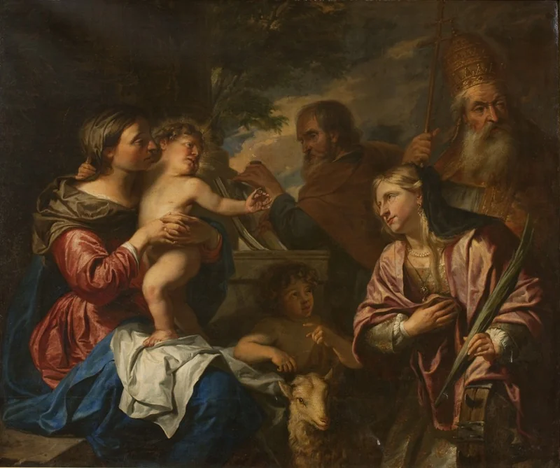 The Mystic Marriage of St Catherine, detail