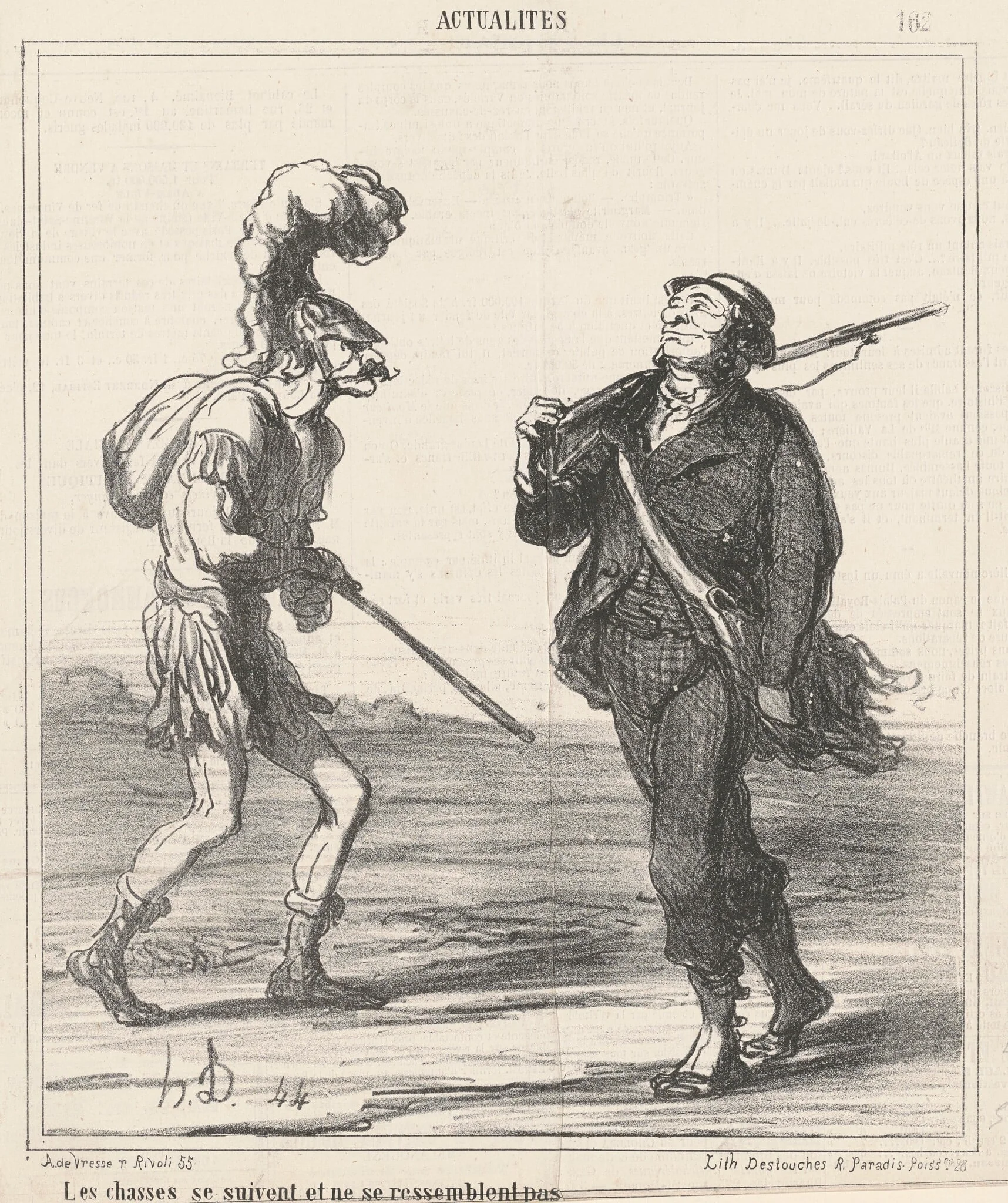Les chasses ... ne se ressemblent pas, detail