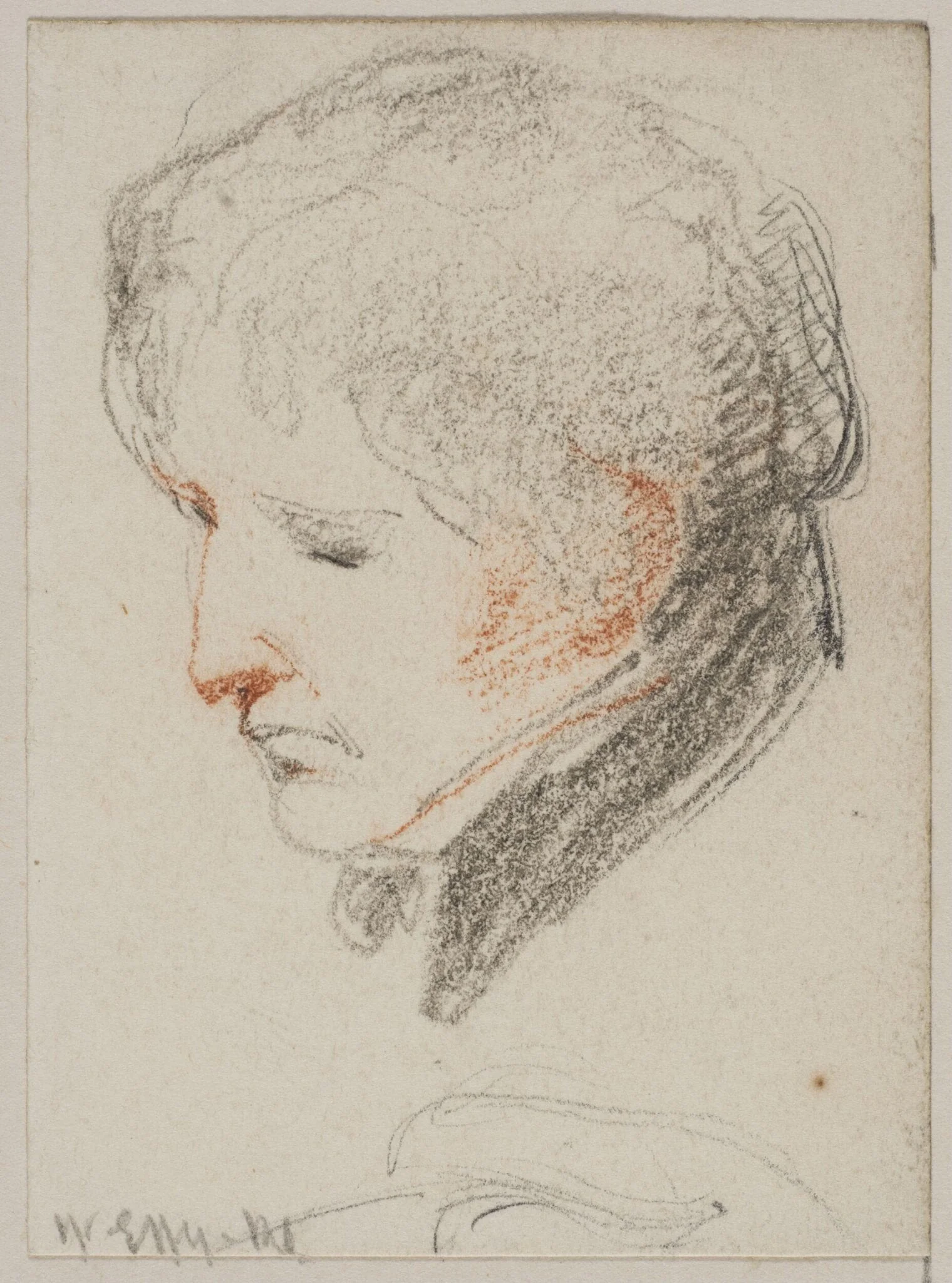 Portrait of William Etty, detail