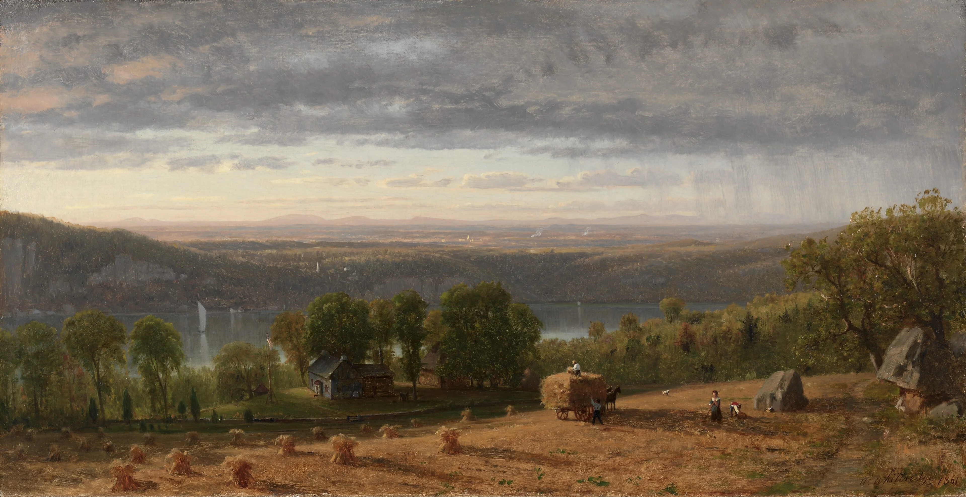 Landscape with Haywain, detail