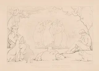 Delightful Wyoming!, by Edward Webb, ink, 1846