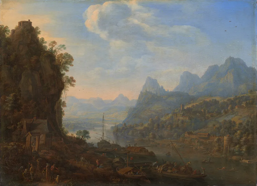 Rheinlandschaft, by Herman Saftleven, unspecified, 1665