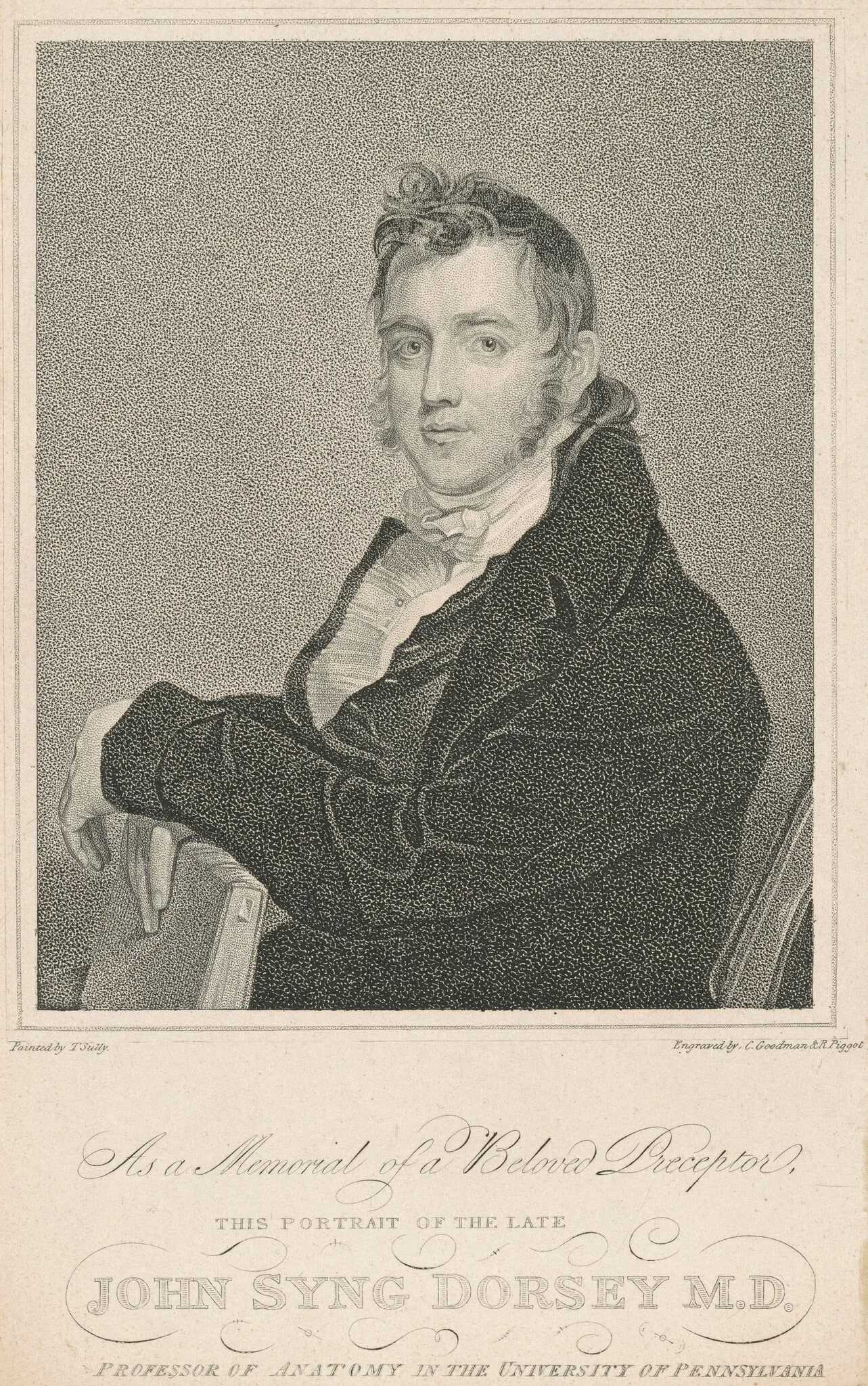 John Syng Dorsey, M.D., detail