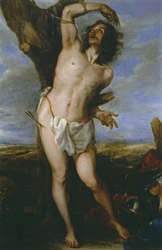 Saint Sebastian, by Juan Carreño de Miranda, oil, 1656