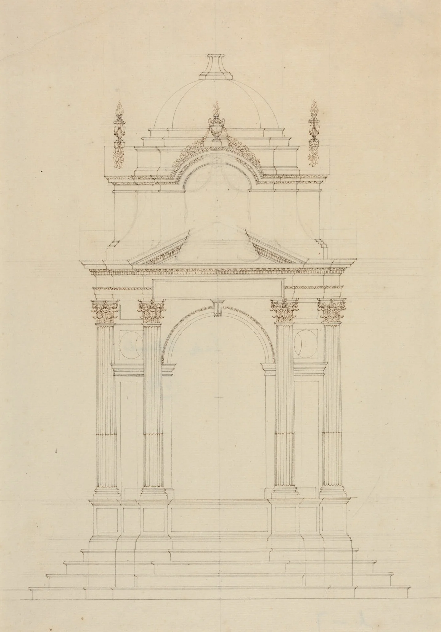 Design for a Baldaquin, detail