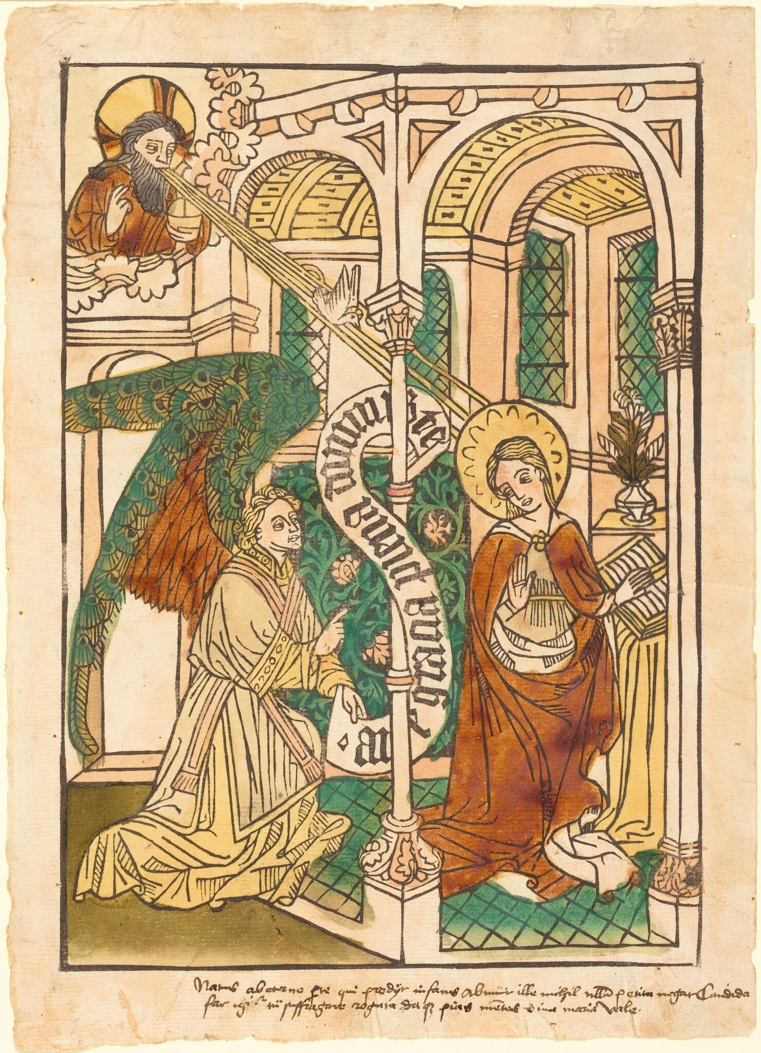 The Annunciation, detail