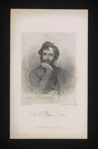 Sir E. Bulwer Lytton, by H. Robinson, 1850