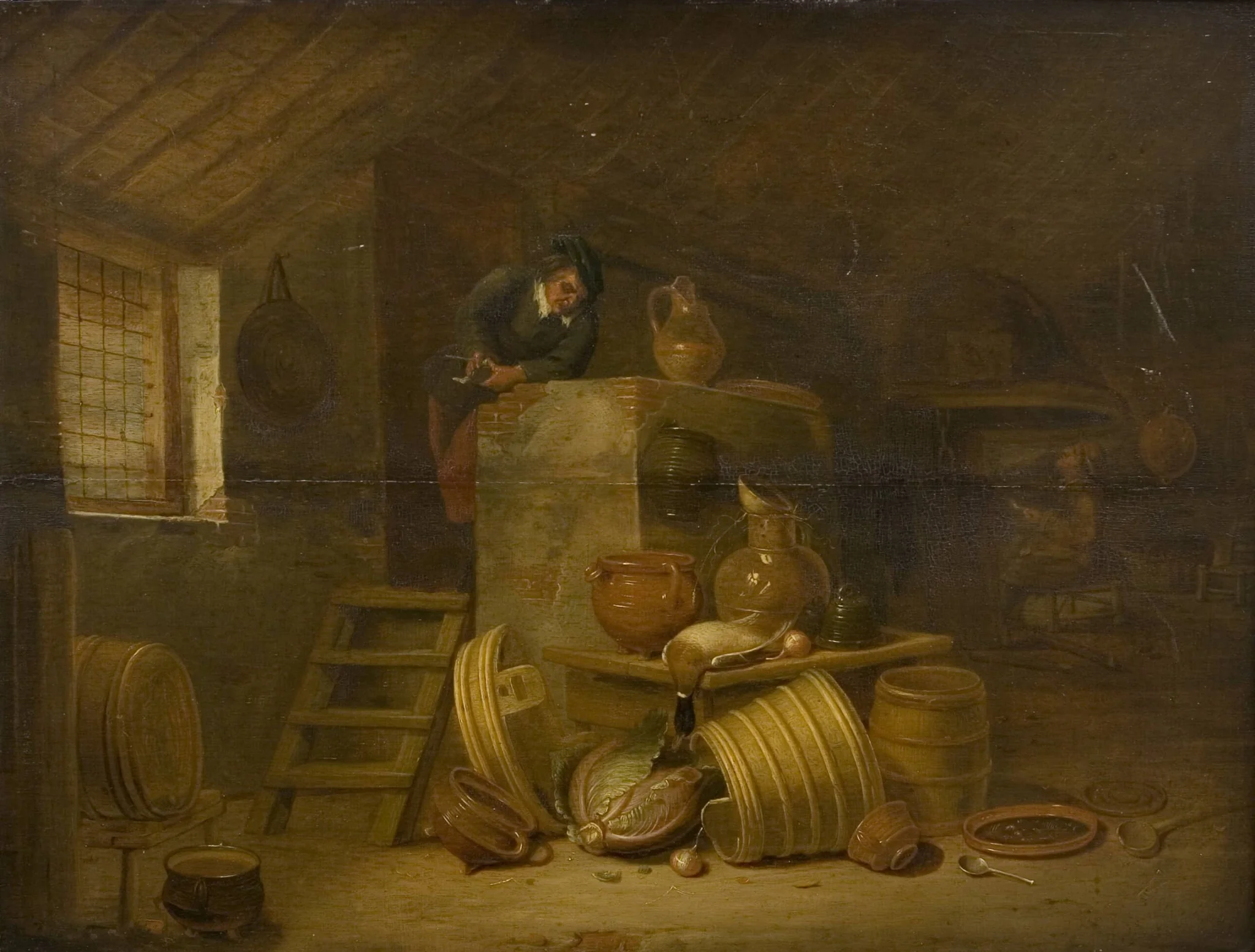 Interior of a Kitchen, detail