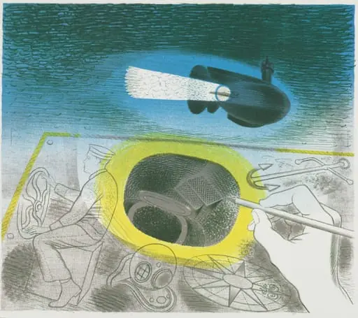 Submarine Series: Introductory Lithograph, by Eric Ravilious, 1941