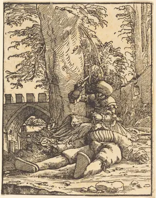 Jael and Sisera, by Albrecht Altdorfer, ink, 1513
