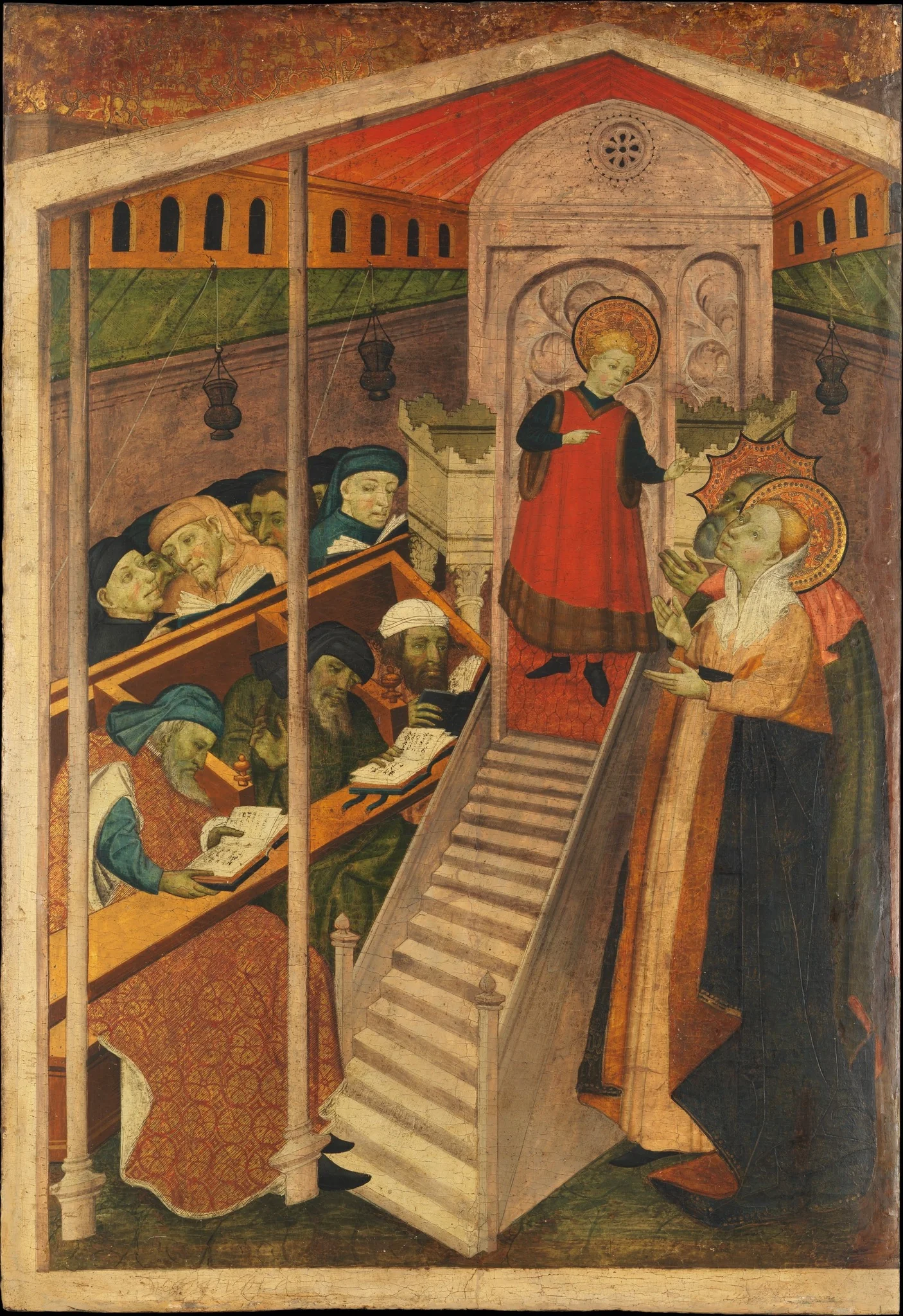 Christ among the Doctors, detail