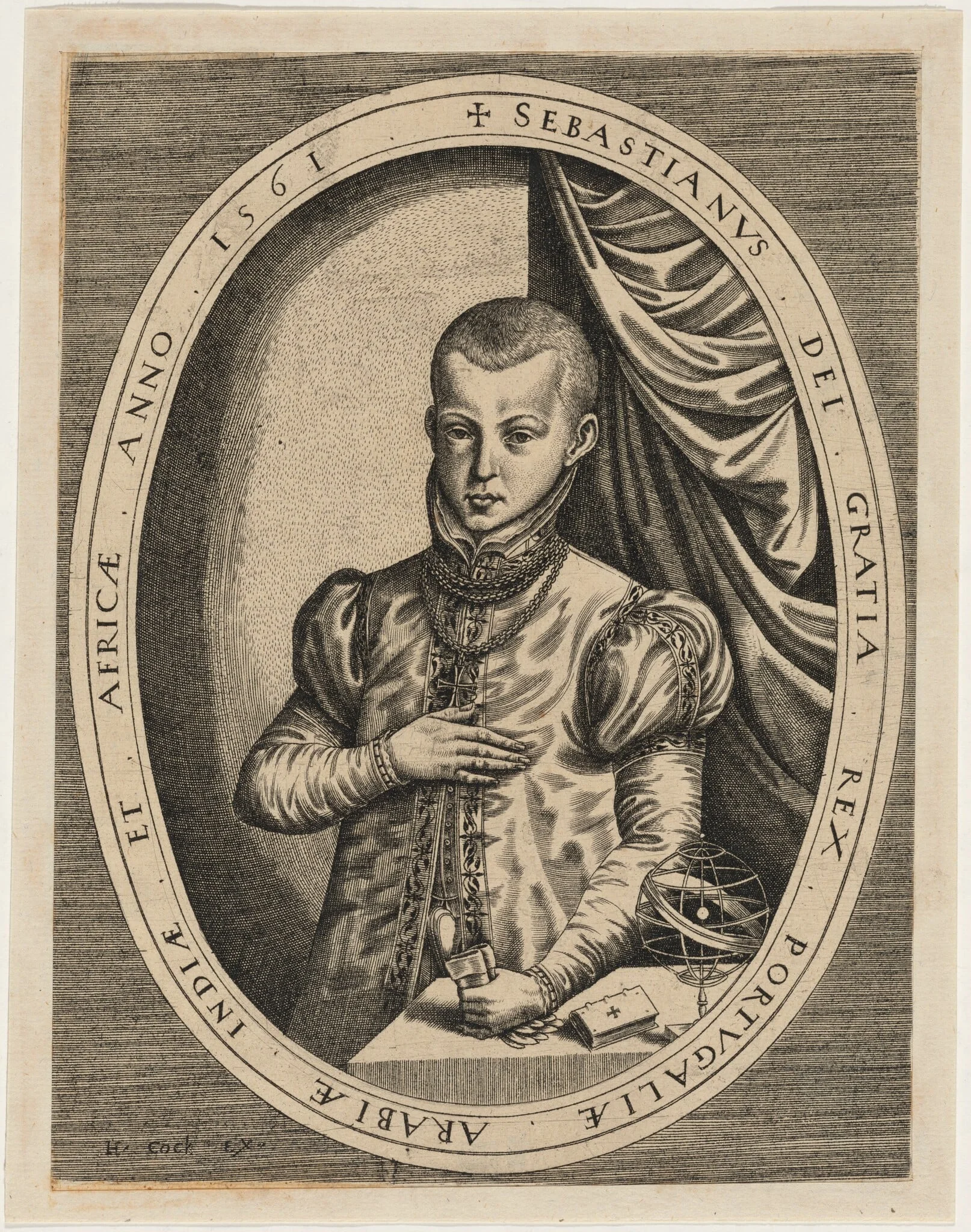 Sebastian, King of Portugal, detail