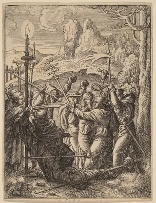 Jesus Taken, by Wenceslaus Hollar, ink, 1642