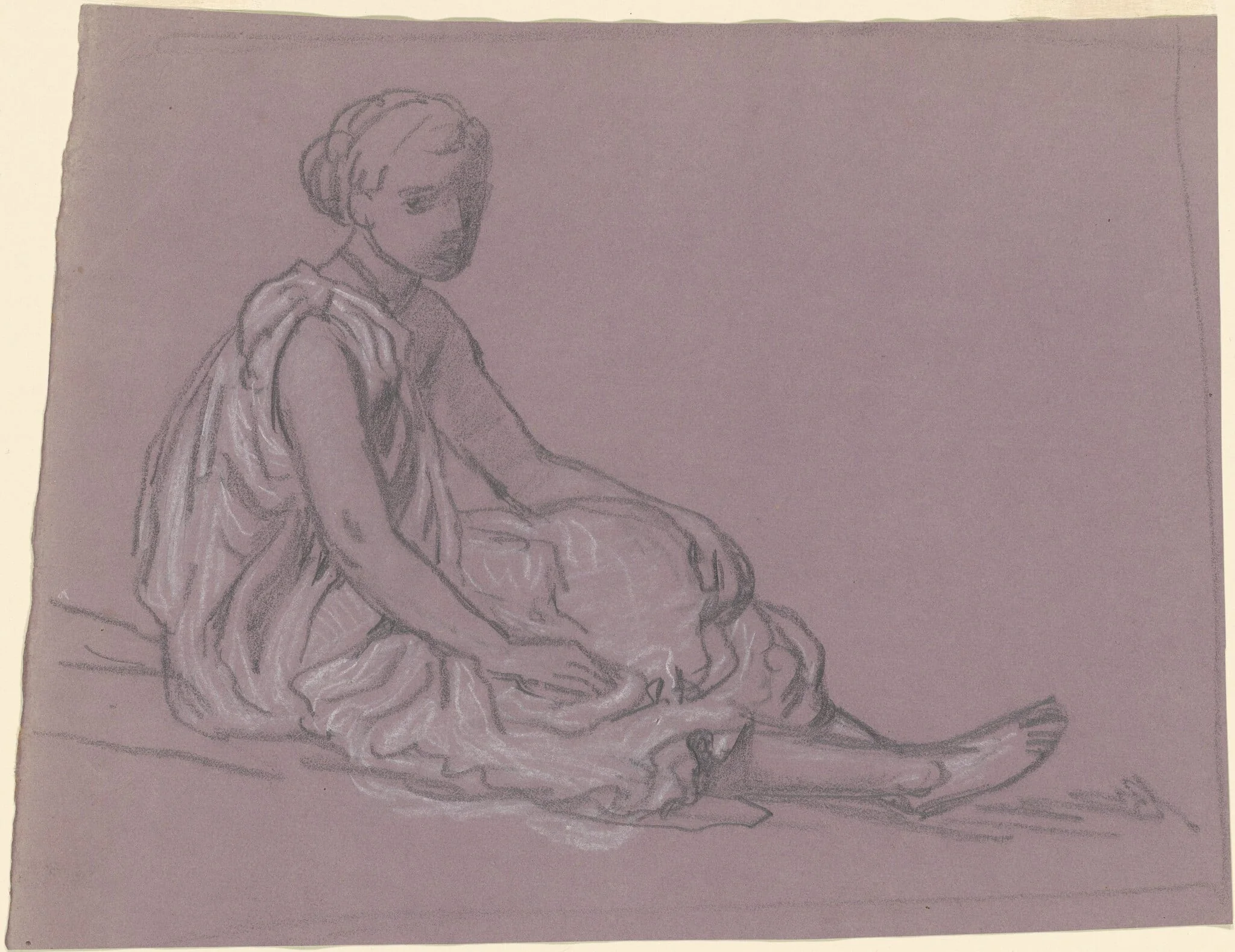 Study for "Greek Girls Bathing", detail