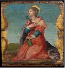 Saint Apollonia, detail