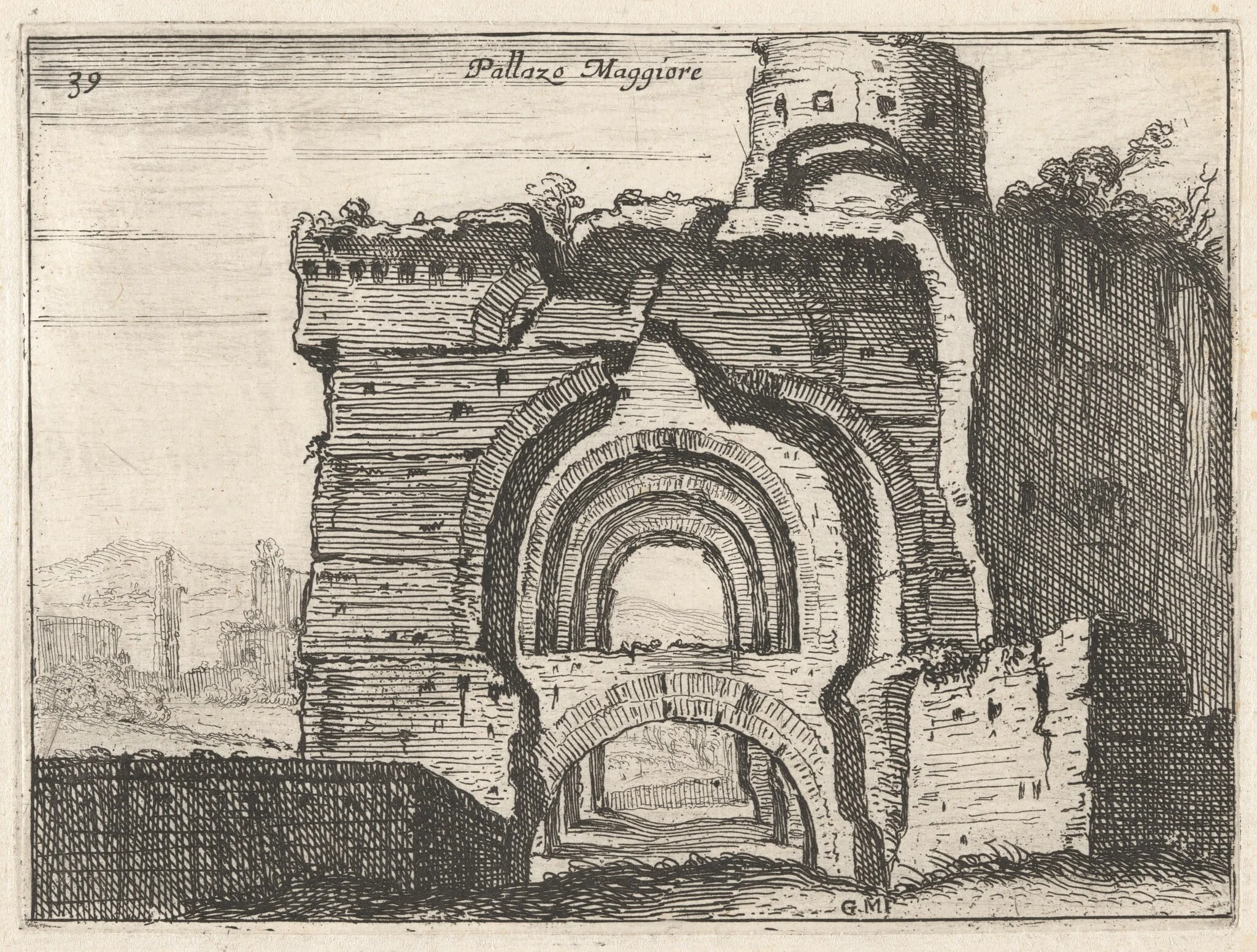 Palazzo Maggiore (Imperial Palace on the Palatine), detail