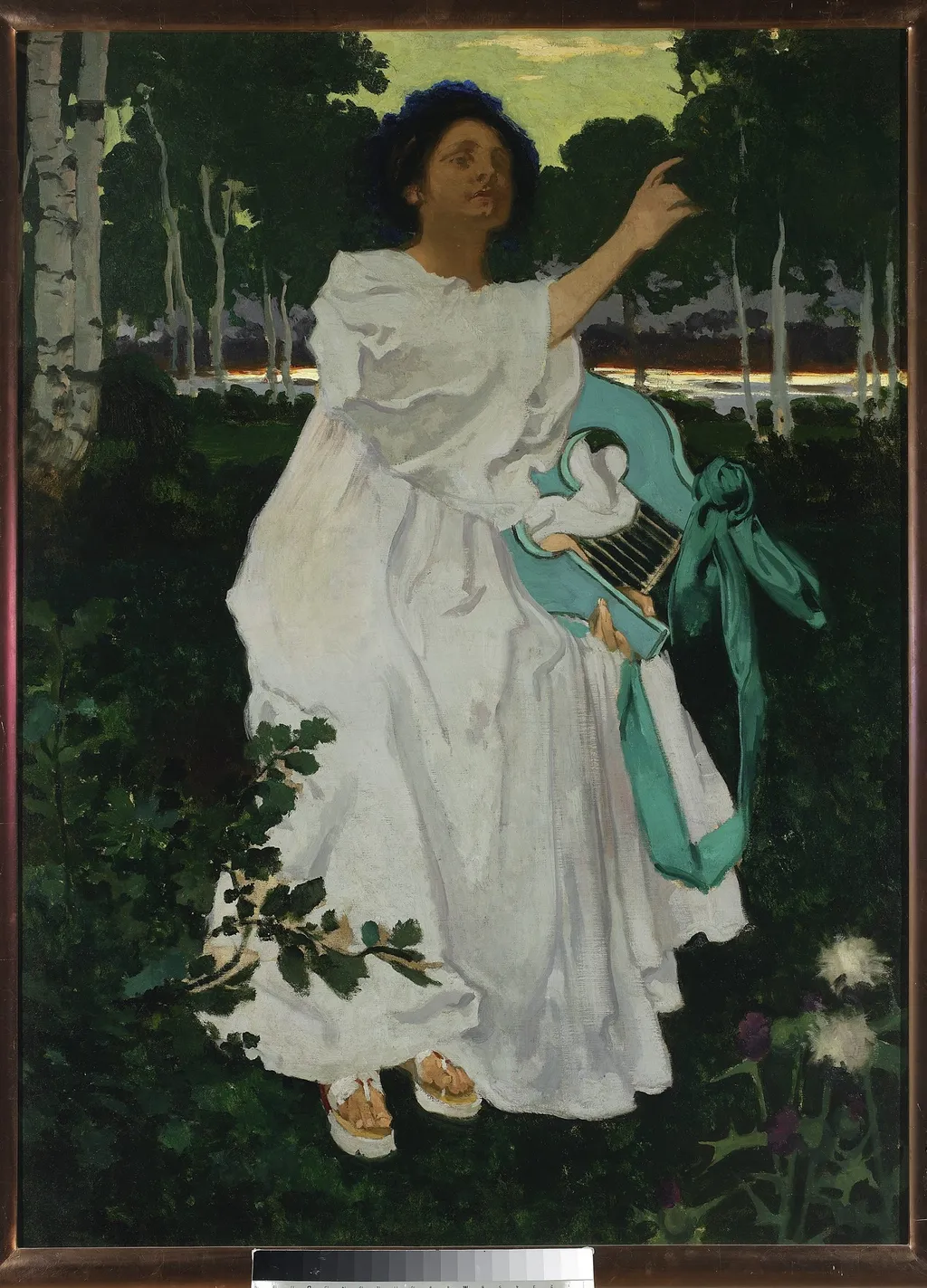 Muse, by Józef Mehoffer, oil, 1899