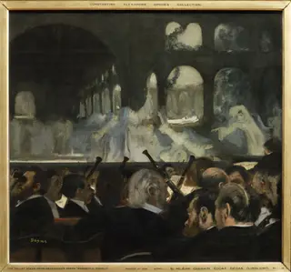 The Ballet Scene from Meyerbeer's Opera <i>Robert Le Diable</i>, by Hilaire-Germain Edgar Degas, oil, 1876