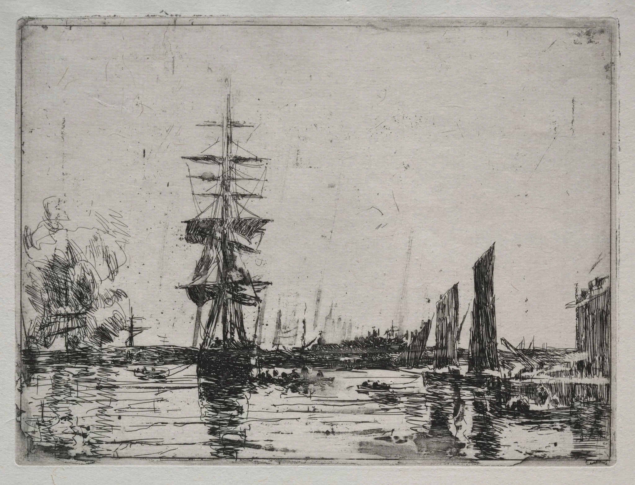 Boats at Anchor, detail