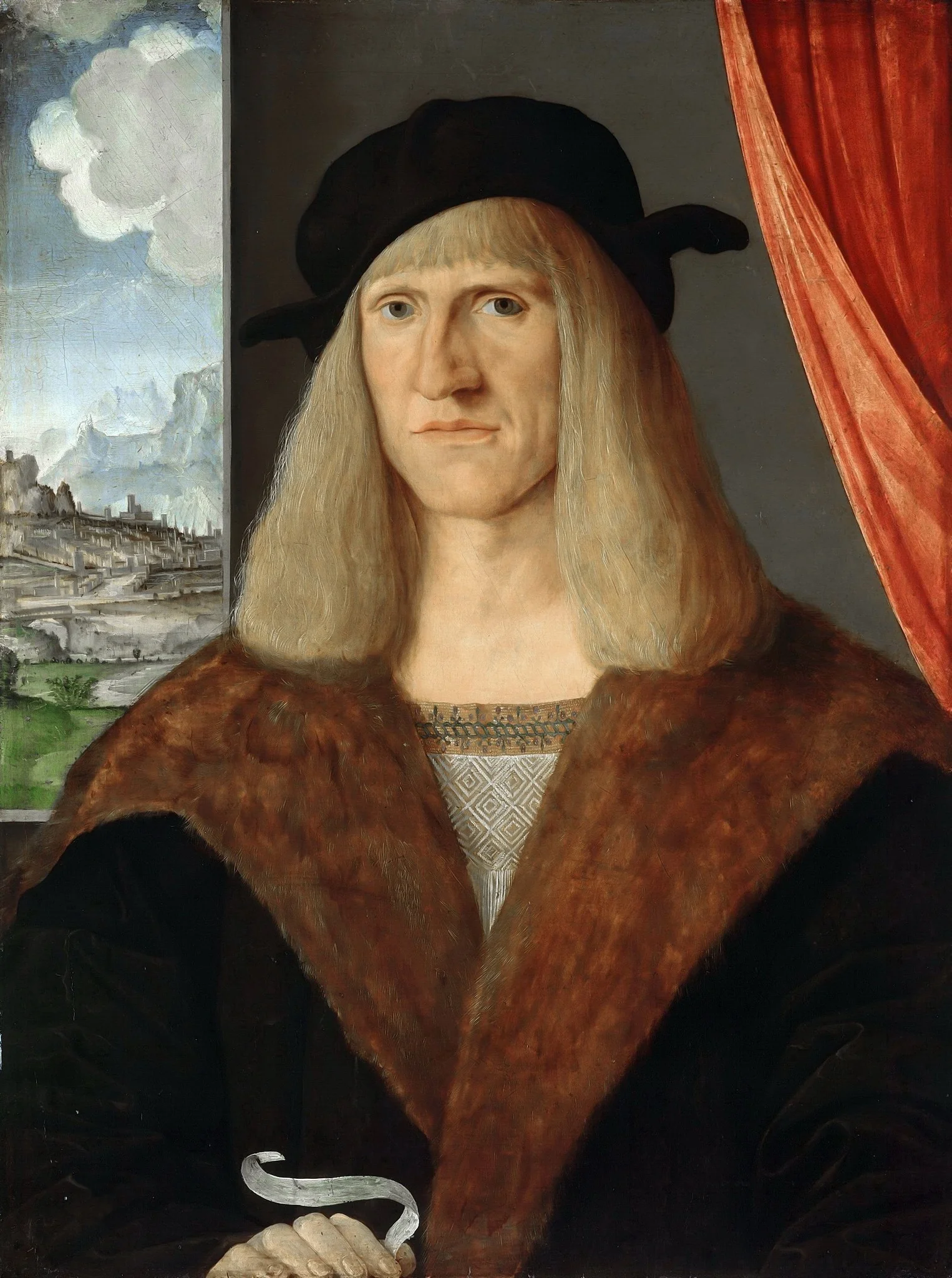 Portrait of a German, detail