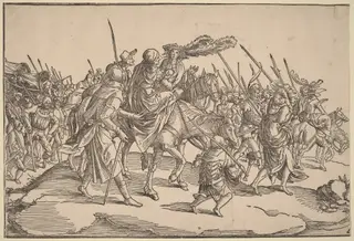 The Stragglers, by Jan Wellens de Cock, ink, 1525