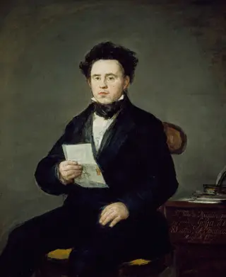Portrait of Juan Bautista de Muguiro, by Francisco de Goya, oil, 1827