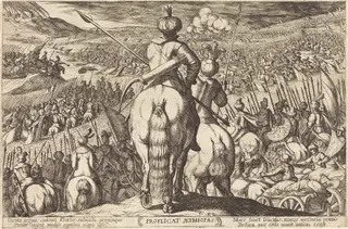 Defeat of the Ethiopians, by Antonio Tempesta, ink, 1613