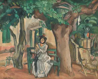 The Lady on the Terrace, by Othon Friesz, oil, 1914