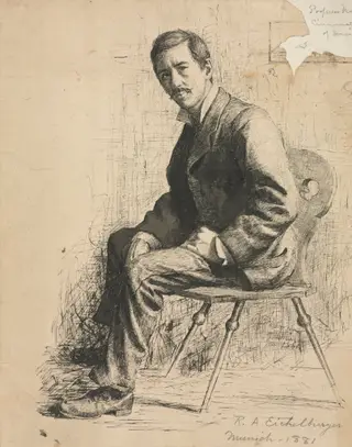 Sketch of Professor Mowotny, by Robert A. Eichelberger, 1881