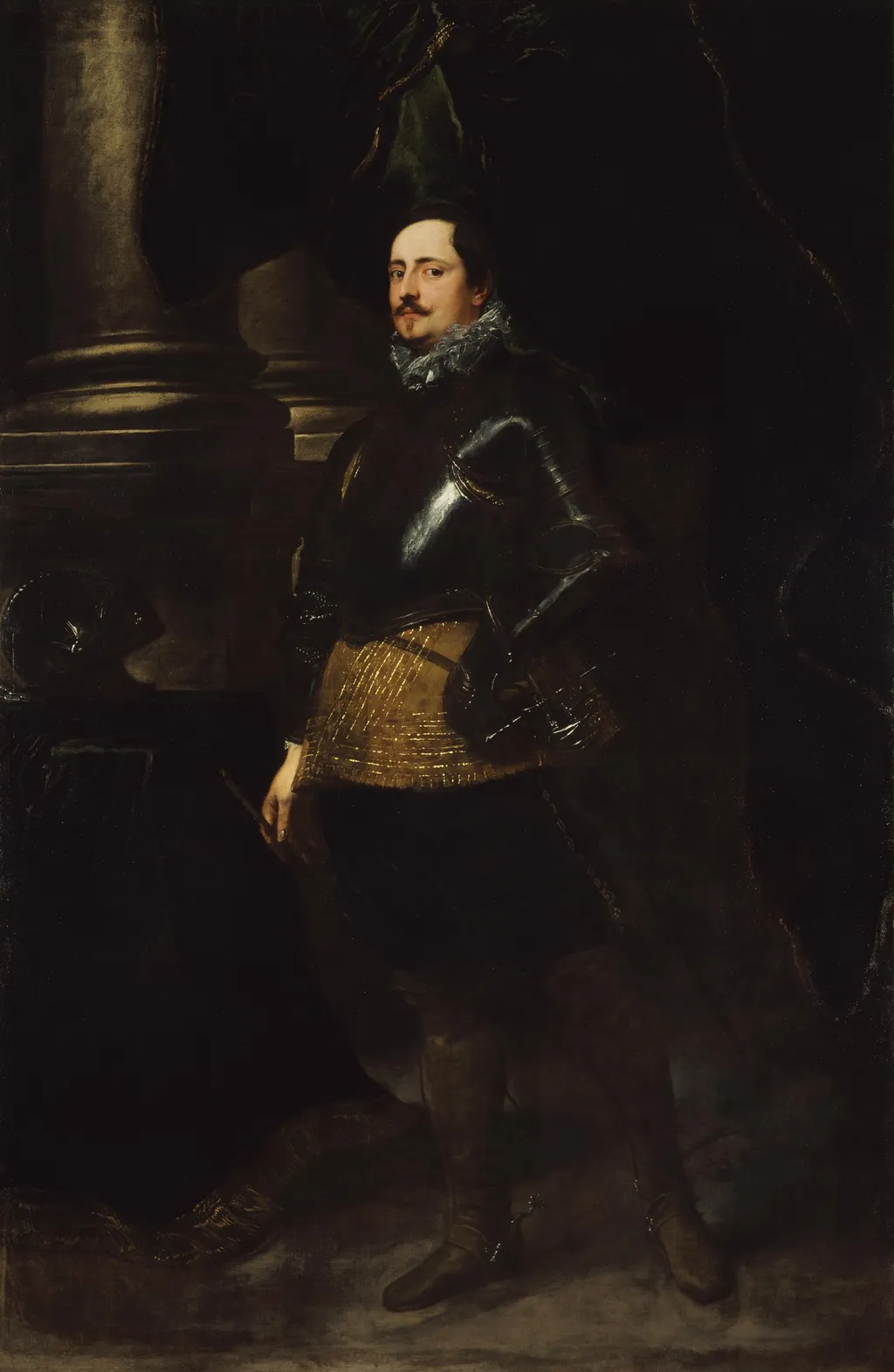 An Italian Noble, by Anthony van Dyck, oil, 1626