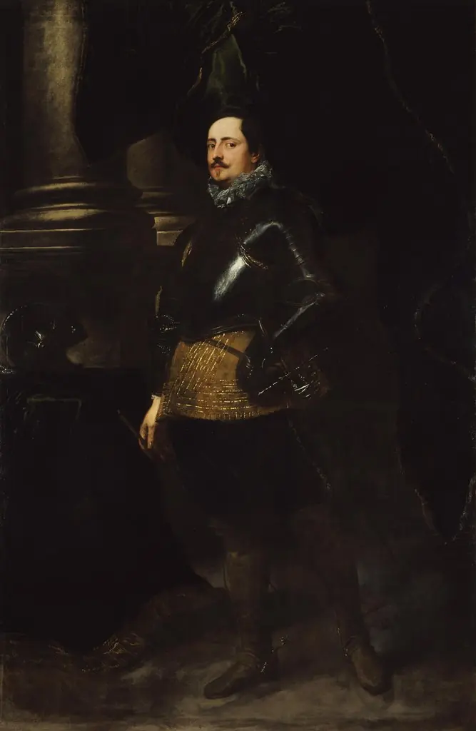 An Italian Noble, by Anthony van Dyck, oil, 1626