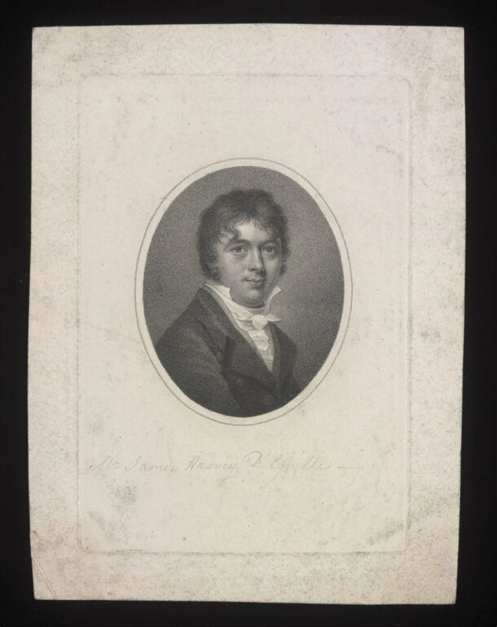 'Mr James Harvey D'Egville', detail