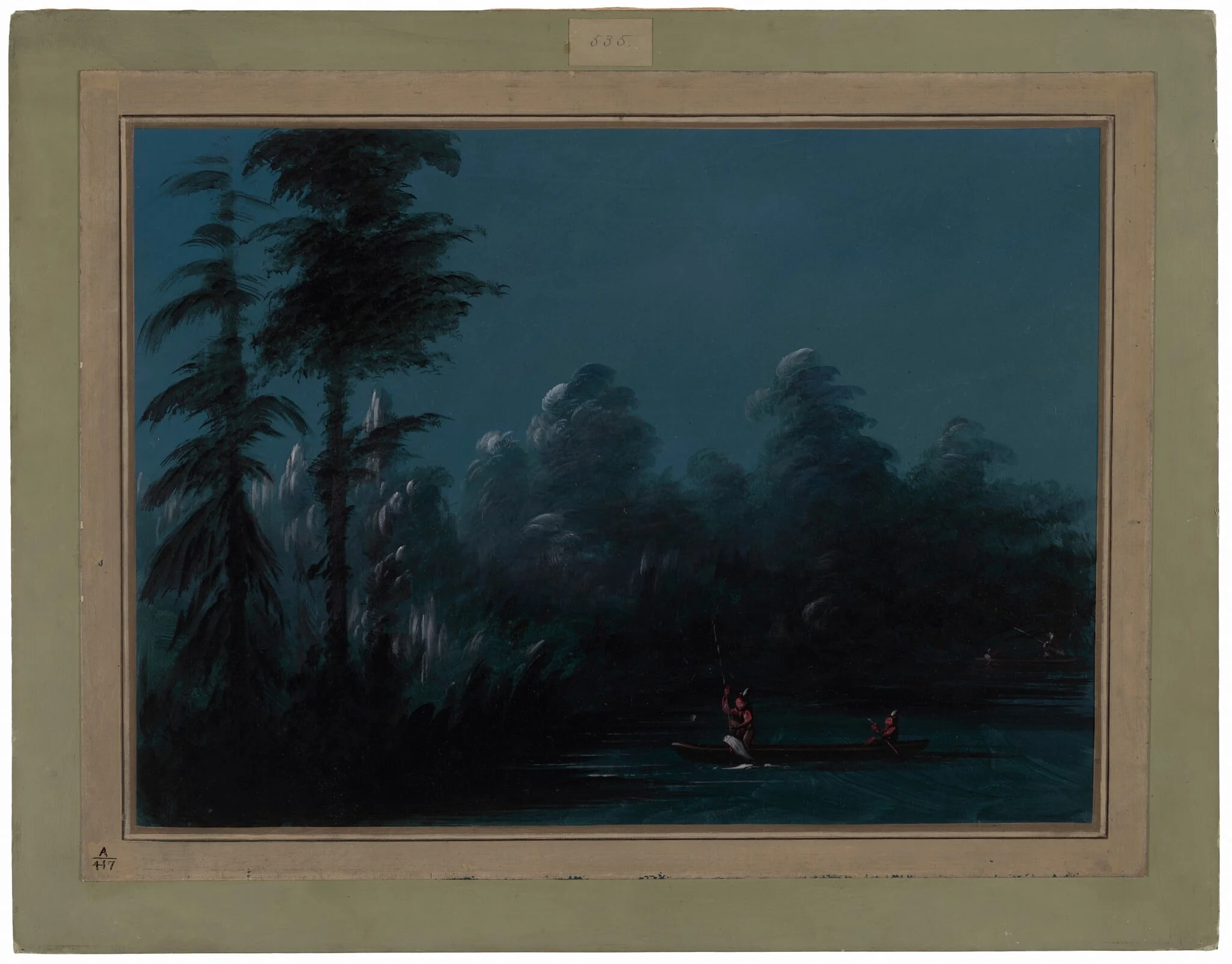 Spearing by Moonlight - Chaco, detail