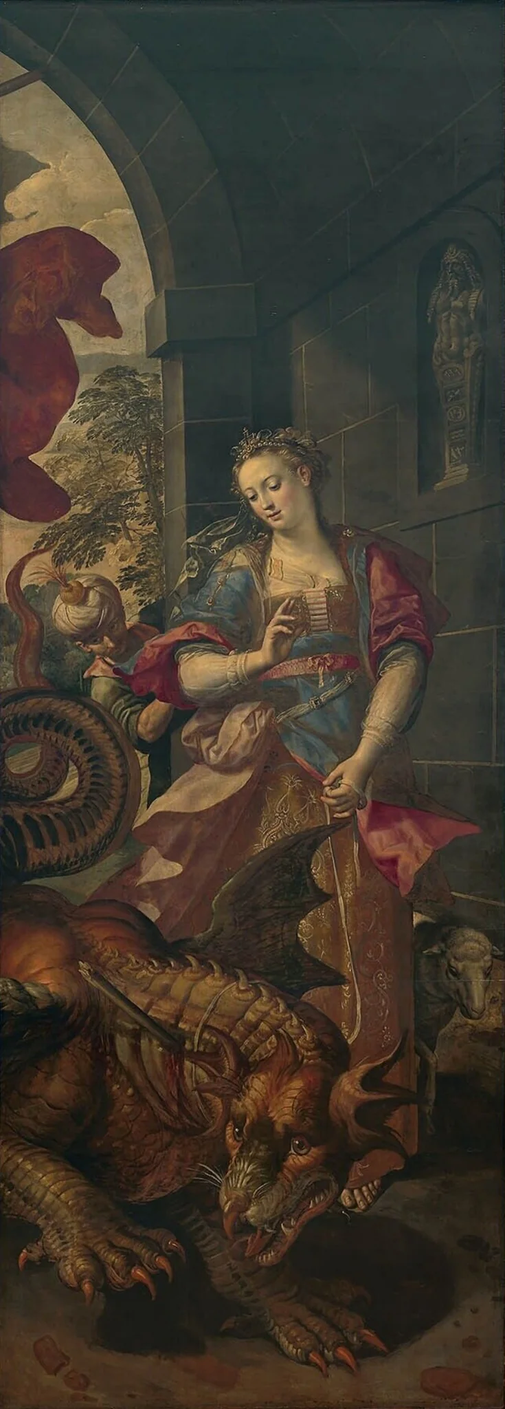 Saint Georges delivering Saint Margaret, detail