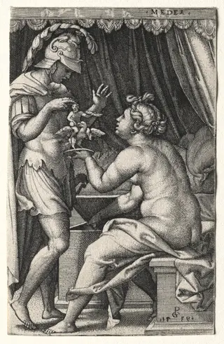 Medea and Jason, by Georg Pencz, 1539