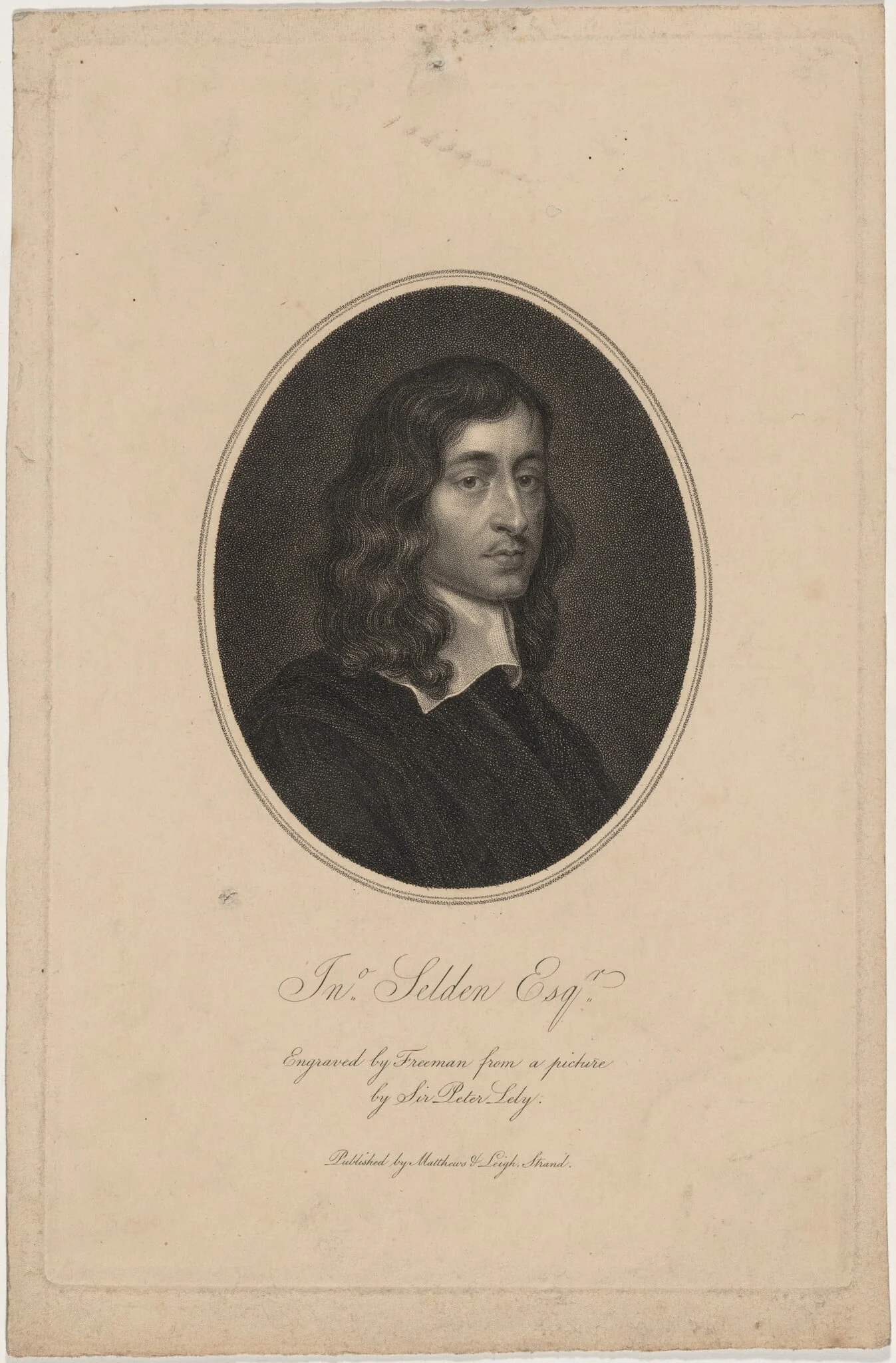 John Selden, Esquire, Jurist and Antiquary, detail