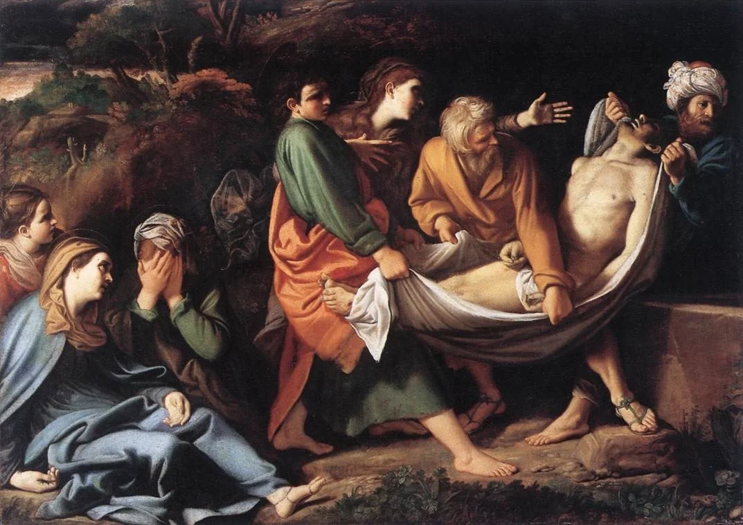 The Entombment of Christ, detail