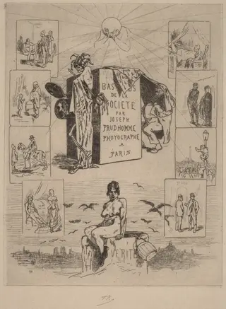 Frontispiece: The Dregs of Society (Les bas-fonds de la societe), by Félicien Rops, ink, 1864