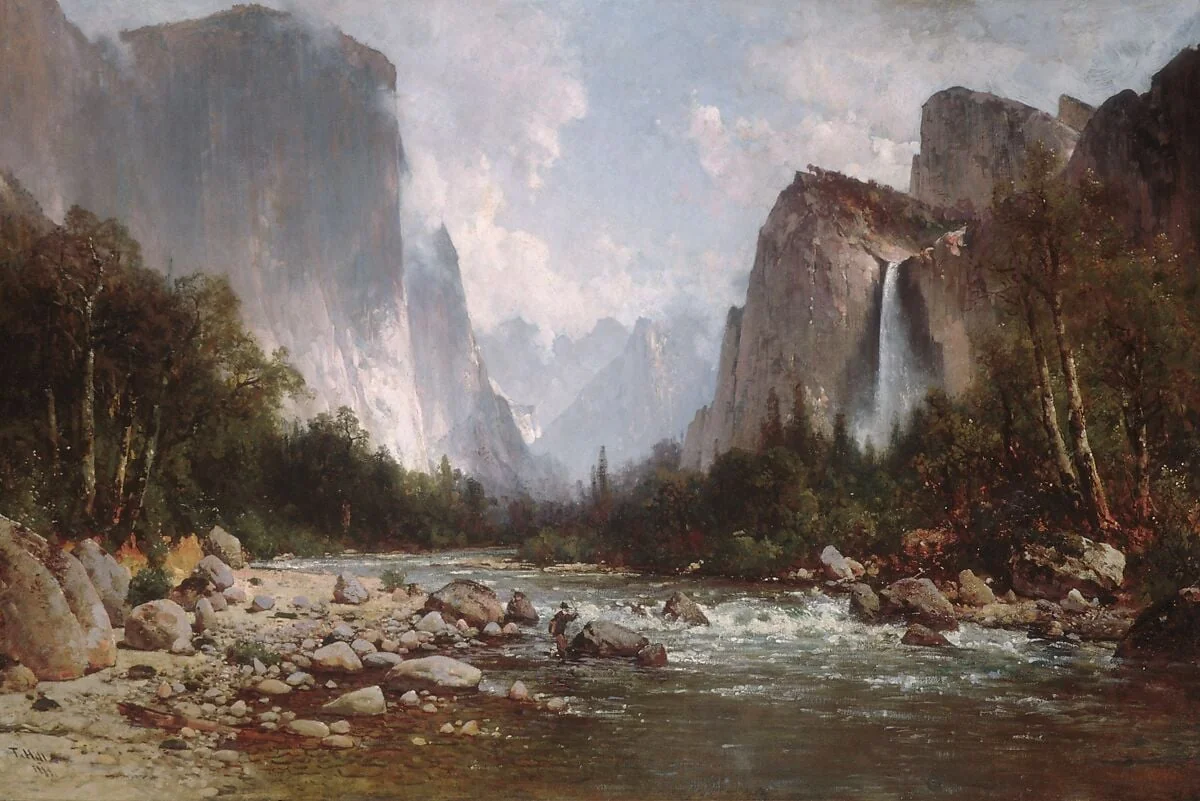 View of Yosemite Valley, detail